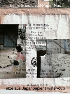 Bild rahmen lassen - Fixierung mit Shoufu & Japanpapier - einrahmen