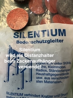 Bodenschutzgleiter Silentium als Distanzhalter verwendet.