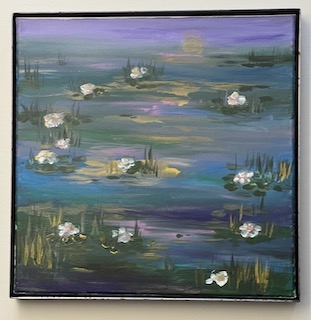 Der feine Schattenfugenrahmen schützt und komplementiert das Bild ohne Dominanz.