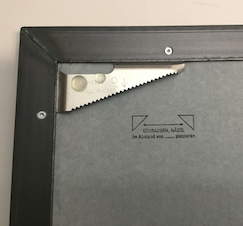 Keilrahmen bespannen - Bild aufhängen