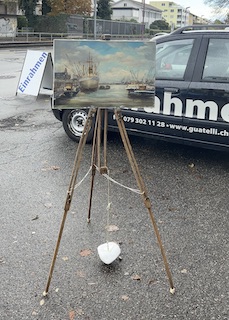 Échelle à tableaux stabilisée.