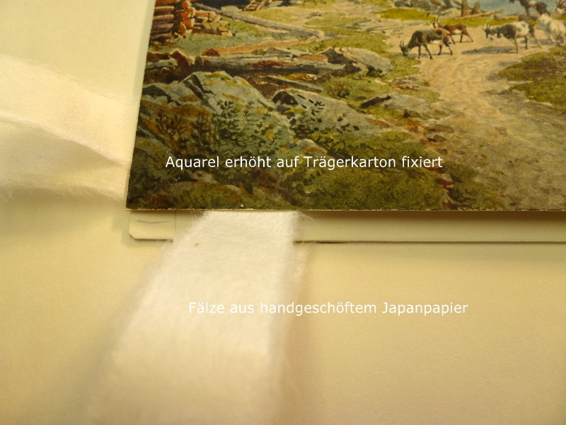 Falz aus Japanpapier