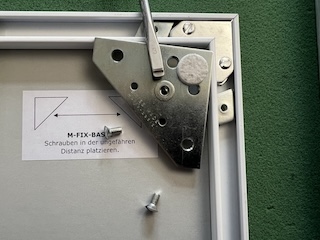 picture framing; M-Fix-Basic-M4 for the secure attachment