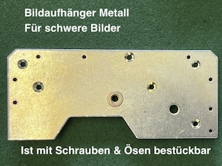 Bilder einrahmen - Bildaufhänger Metall