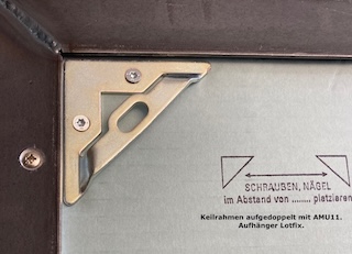 Keilrahmen mit Feinwellle aufdoppeln