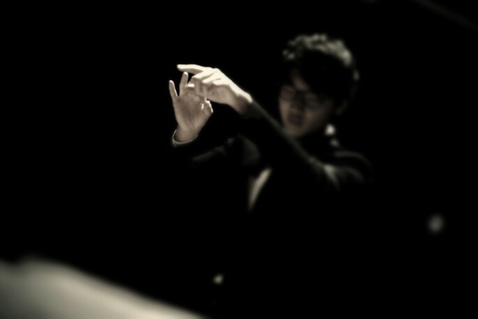 Choi conducting his Ensemble piece - credit: Whayoung Song 2013