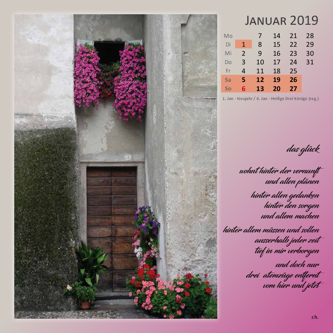 Kalenderformat 30 x 30 - Verdana (Lago Maggiore)