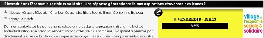 S’investir dans l’économie sociale et solidaire : une réponse générationnelle aux aspirations citoyennes des jeunes ? 