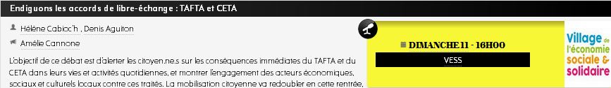 Endiguons les accords de libre-échange : TAFTA et CETA 