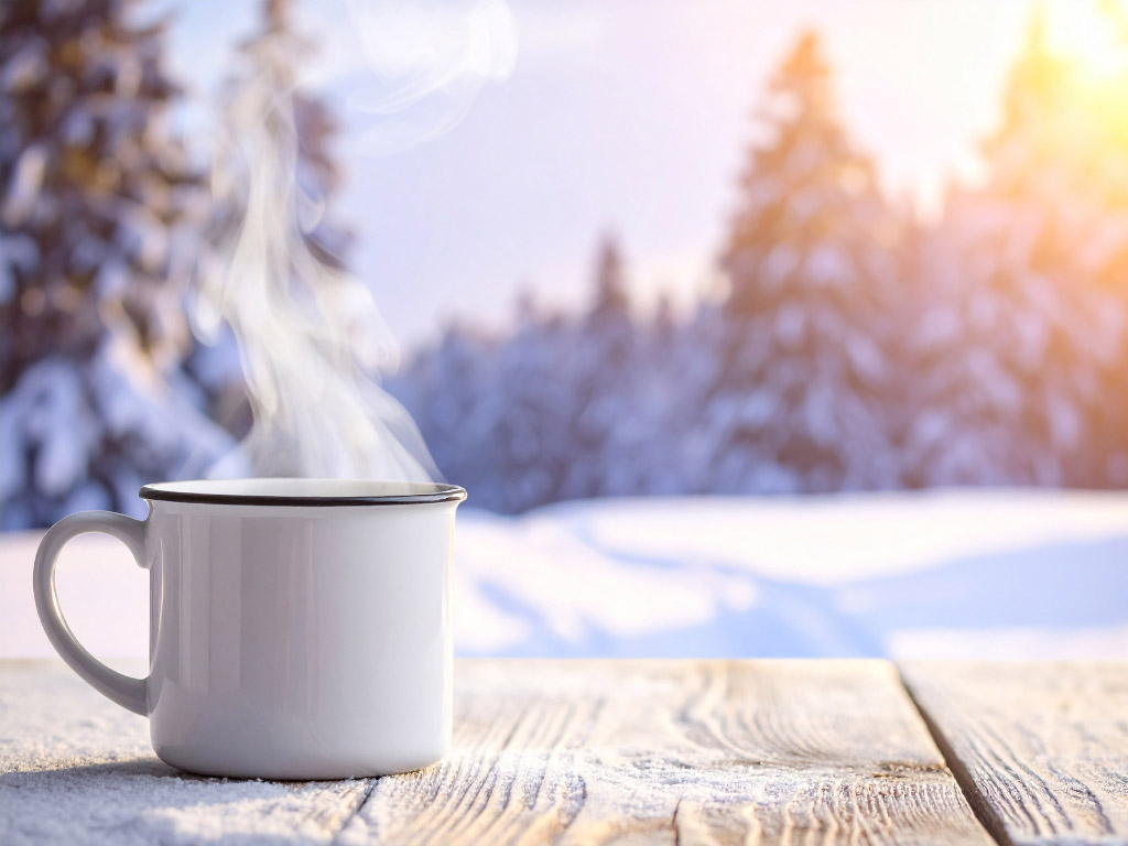 年のはじめの朝に温かい一杯を。冬の光と湯気のある静かな時間