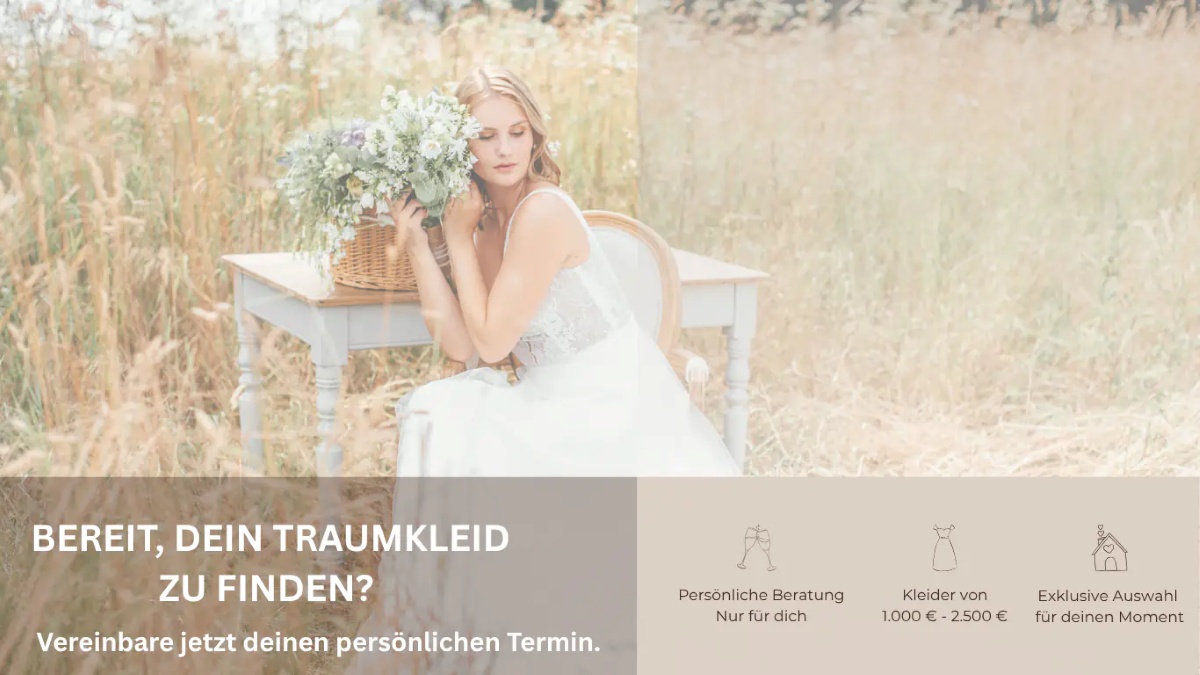 dein fachgeschaeft für hochzeitskleider für standesamt, freie-trauung oder kirchliche hochzeit in homburg, saarland und der westpfalz