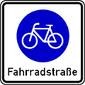 Zeichen 244.1 - Beginn der Fahrradstraße