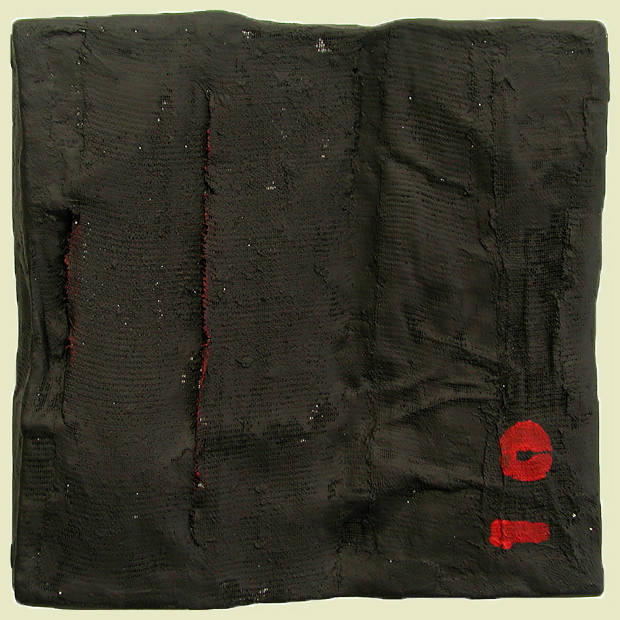 o.t. - 2008 - acryl auf gipsmullbinden - 30 x 30 x 5 cm