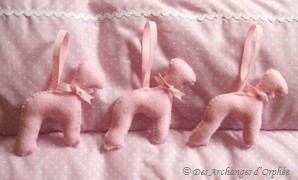 Déco Bedlington ♥ rose.