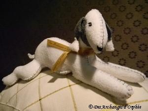 Bedlington couture grise.