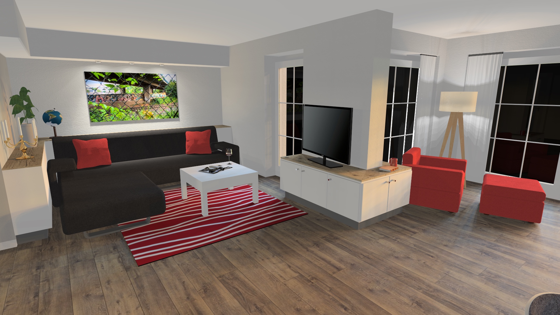 Visualisierung Wohnzimmer