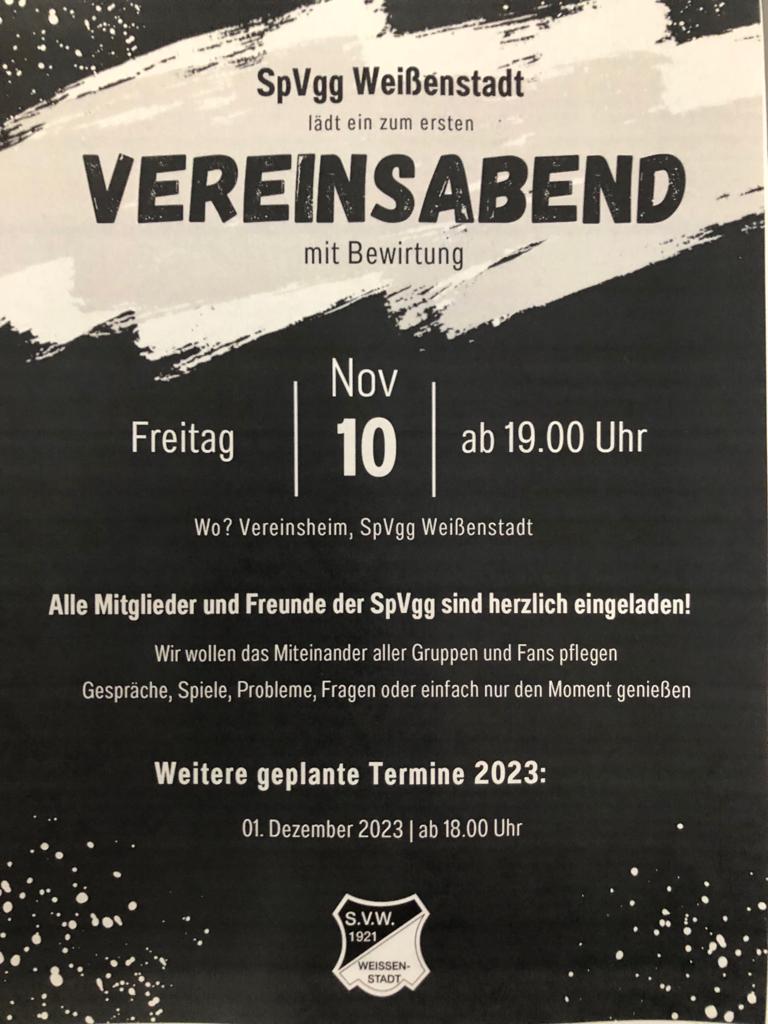 Einladung zum Vereinsabend