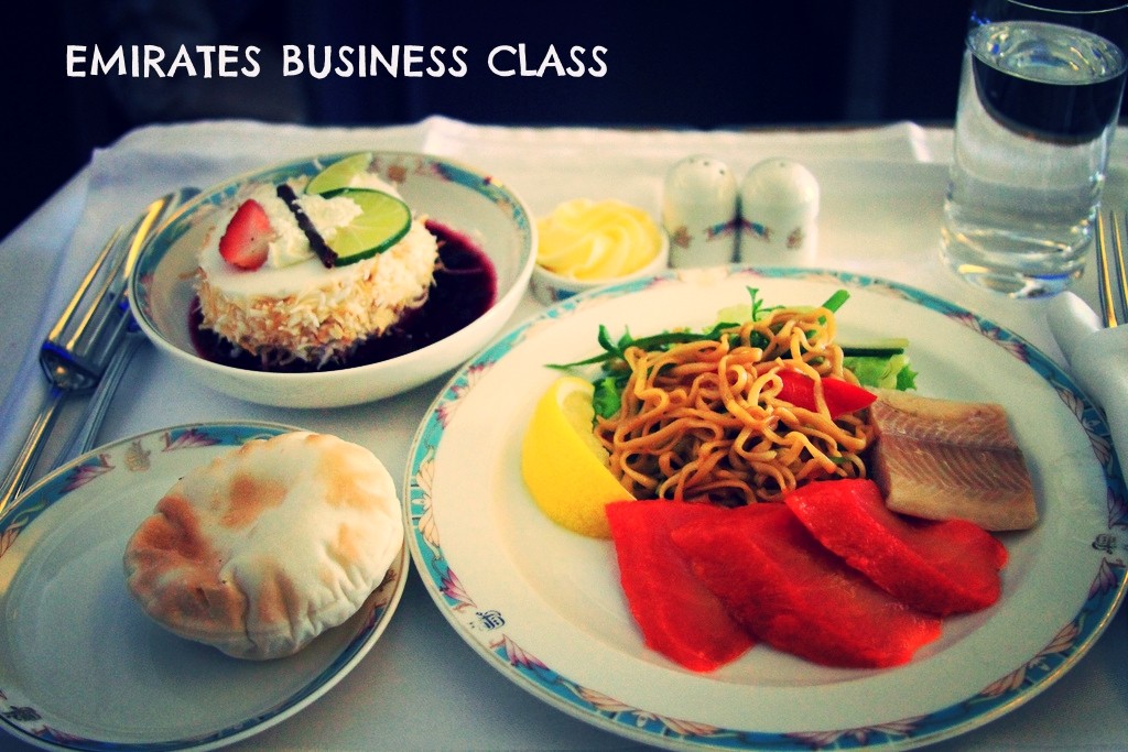 emirates business class meal