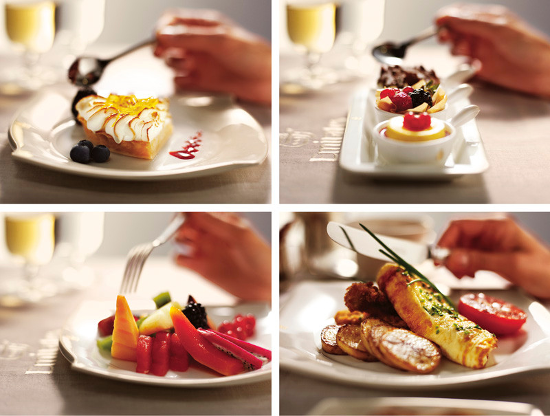 Emirates First class dish