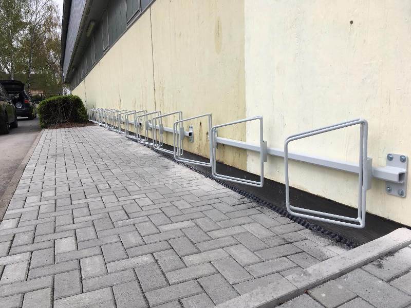 Endlich haben wir Fahrradständer!