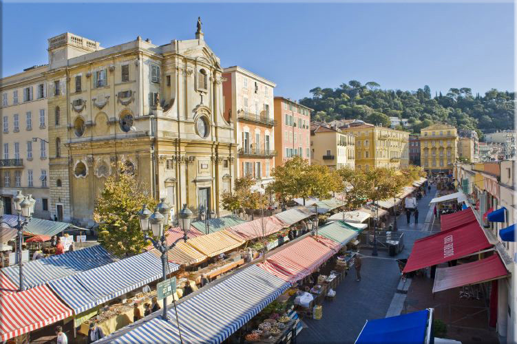 Le marché du Cours Saleya par Hugues Lagarde