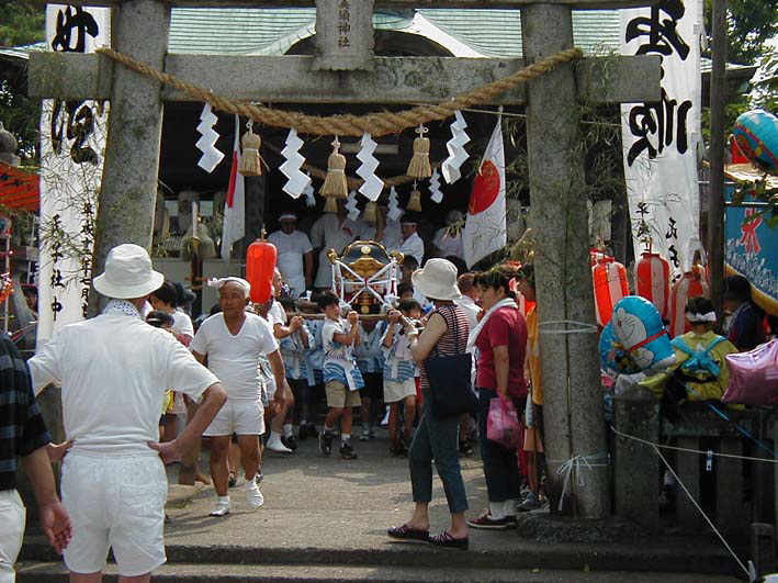 大分県大分市浜町芦崎新川地区恵美須神社のお祭り
