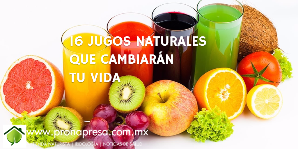 16 jugos naturales que cambiarán tu vida