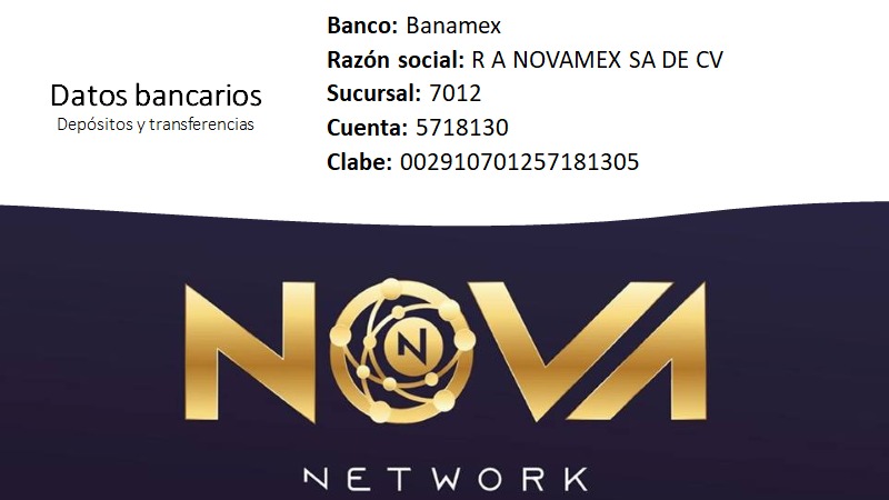Forma de pago de Nova Nano Hemp de Nova Network