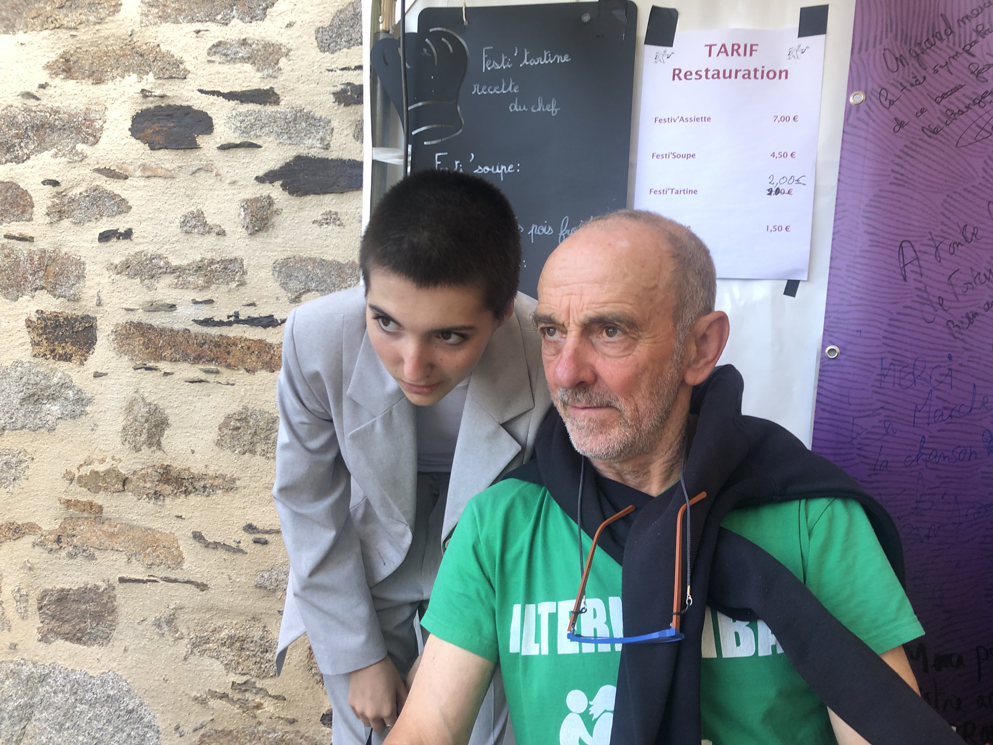 Flora & Michel, bénévoles (photo Charline Laurent)