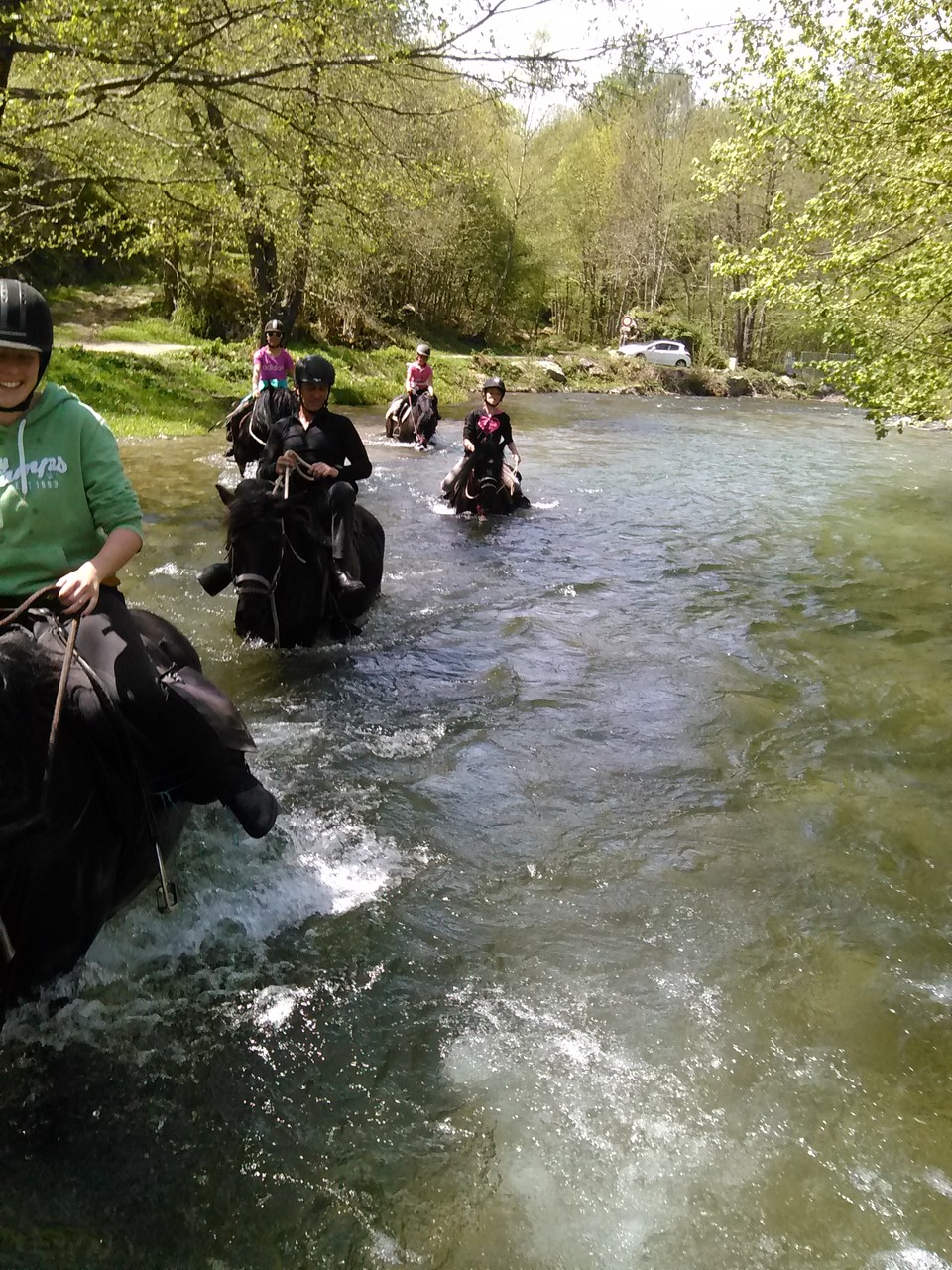 Petite baignade dans l'Oriège