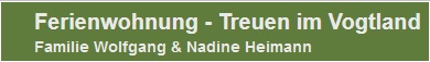 Ferienwohnung, Treuen, Heimann, Familie, Vogtland, Sachsen, Deutschland