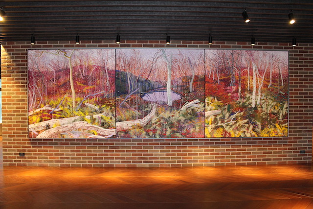 「no name pond」  mixed media   2018 - 2022年制作　山岡明日香