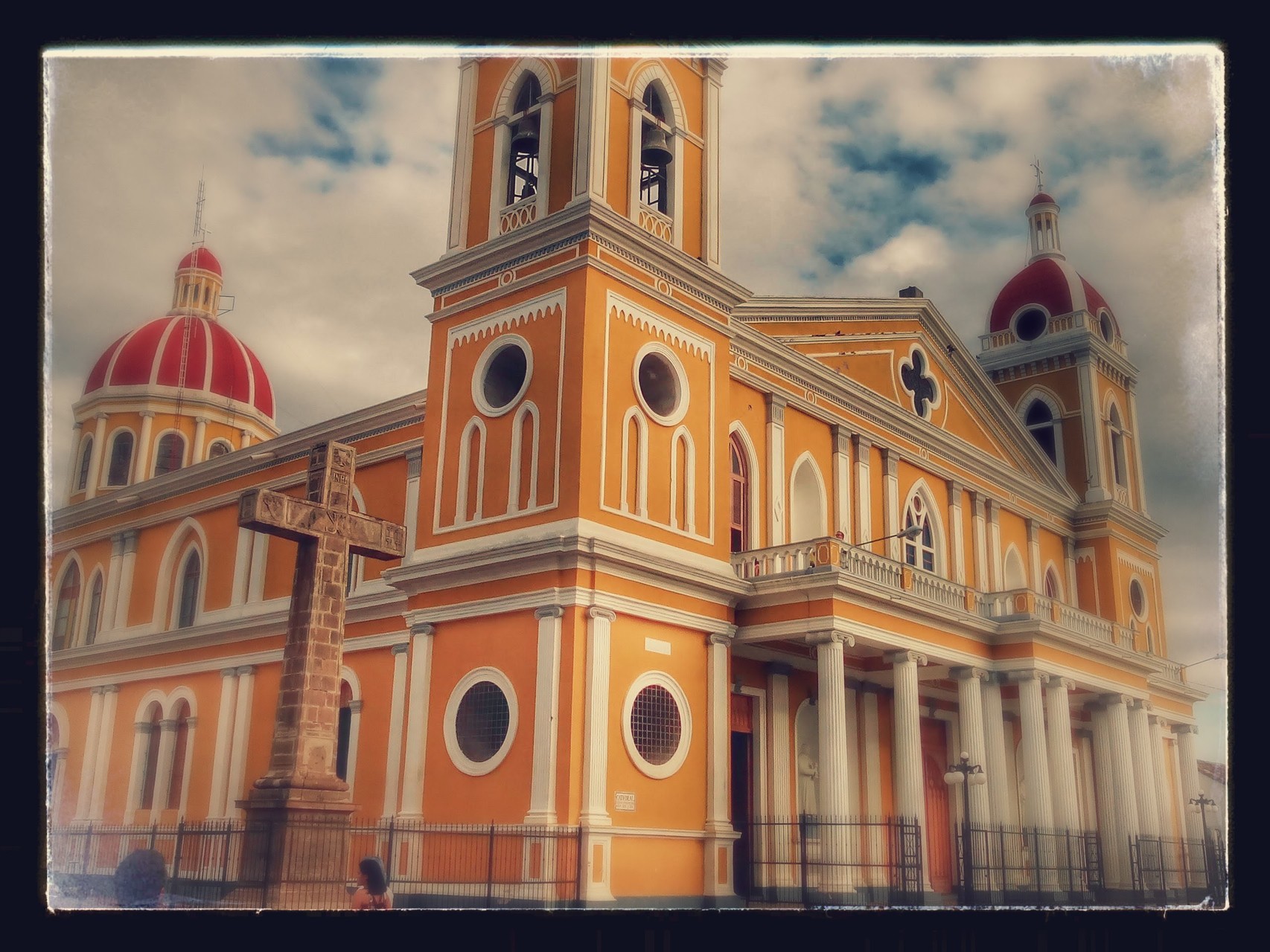 Granada, cathédrale, Nicaragua décembre 2015