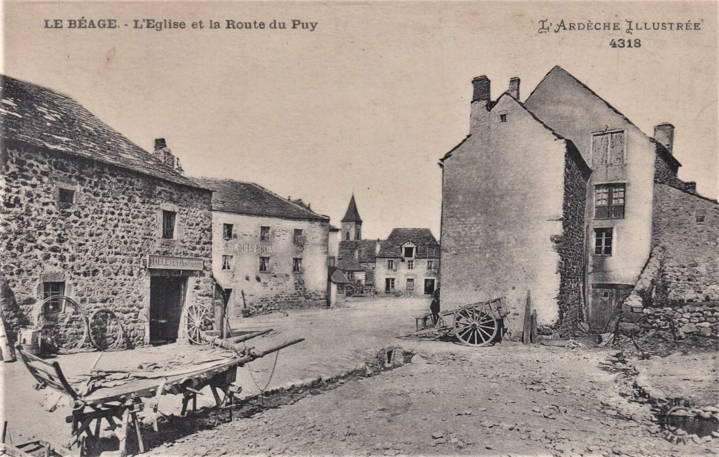 Photos anciennes de SainteEulalie Mairie de SainteEulalie Ardèche