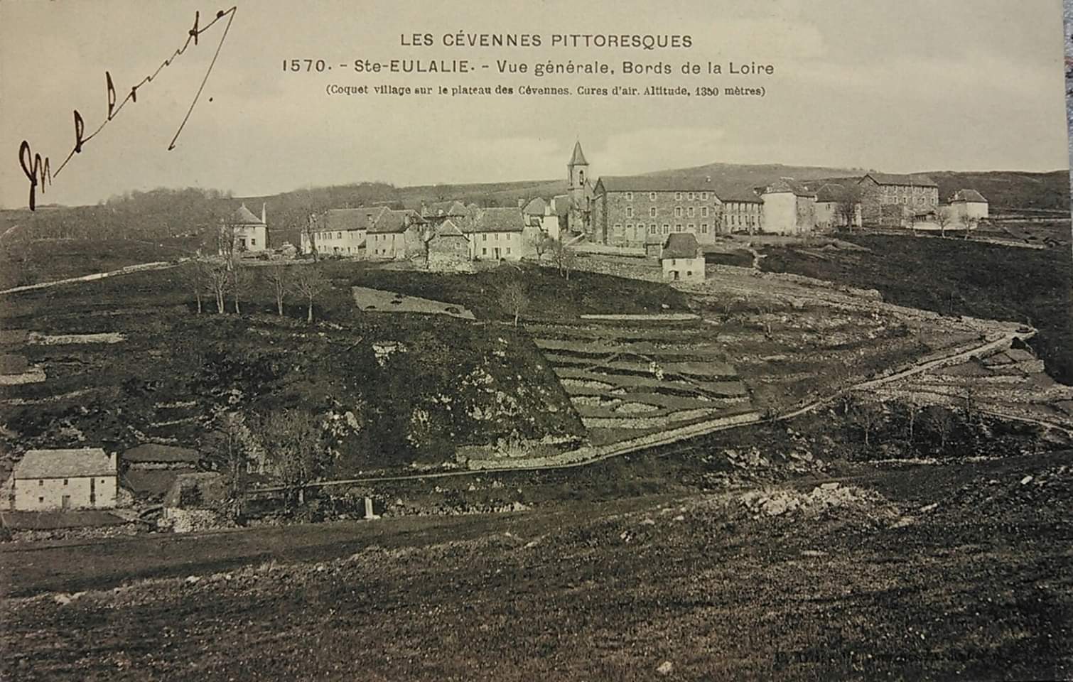 Photos anciennes de SainteEulalie Mairie de SainteEulalie Ardèche