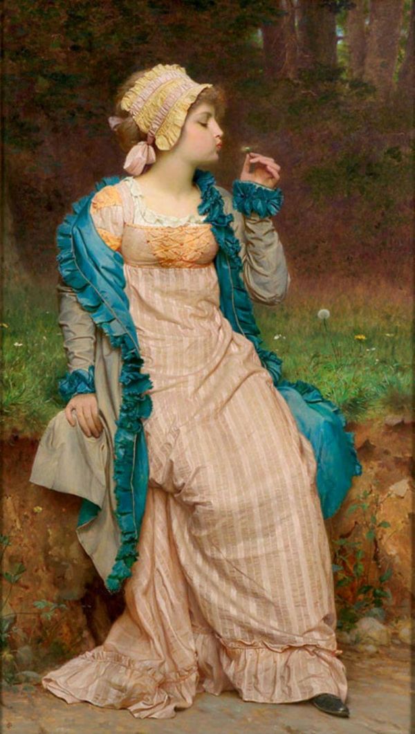 Charles Edward Perugini - He Loves Me, He Loves Me Not