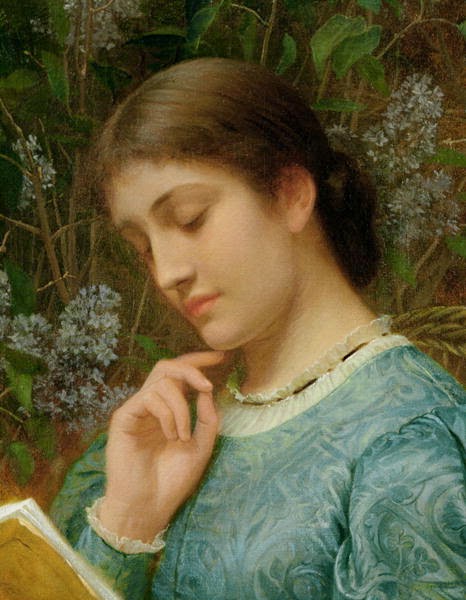 Charles Edward Perugini - Girl reading 