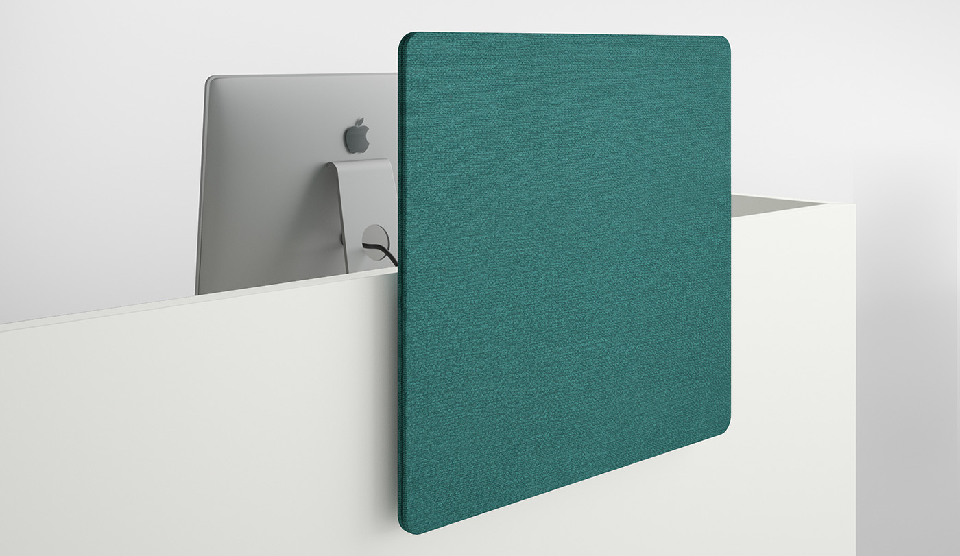 Screen panels with fabric covers can be freely positioned on the side elements.