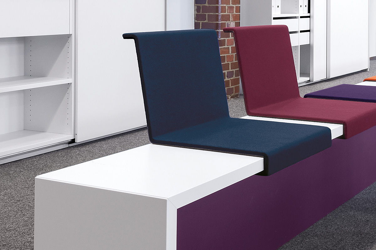 The panels can be used as a design element and colour painted or covered with fabric.