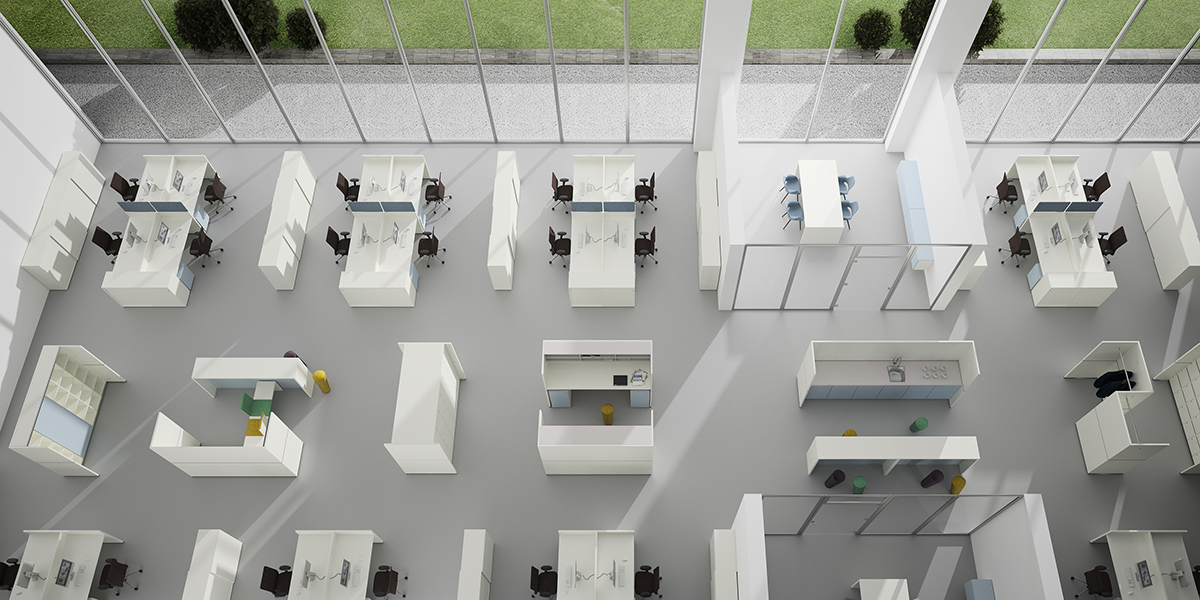 Open Space Büro einrichten - Büromöbel - moderne Bürokonzepte - werner