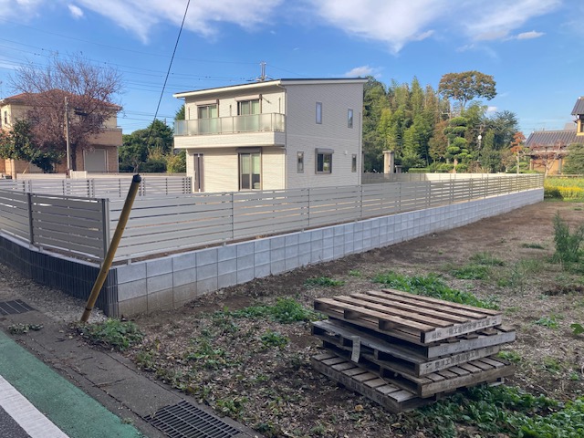 工事市原市　新築外構工事