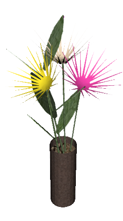 Vase avec fleurs