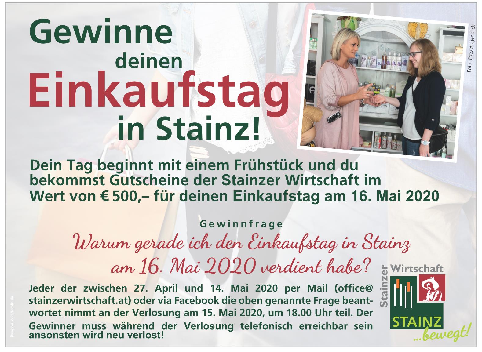 Gewinnspiel der Stainzer Wirtschaft - stainzerwirtschafts ...