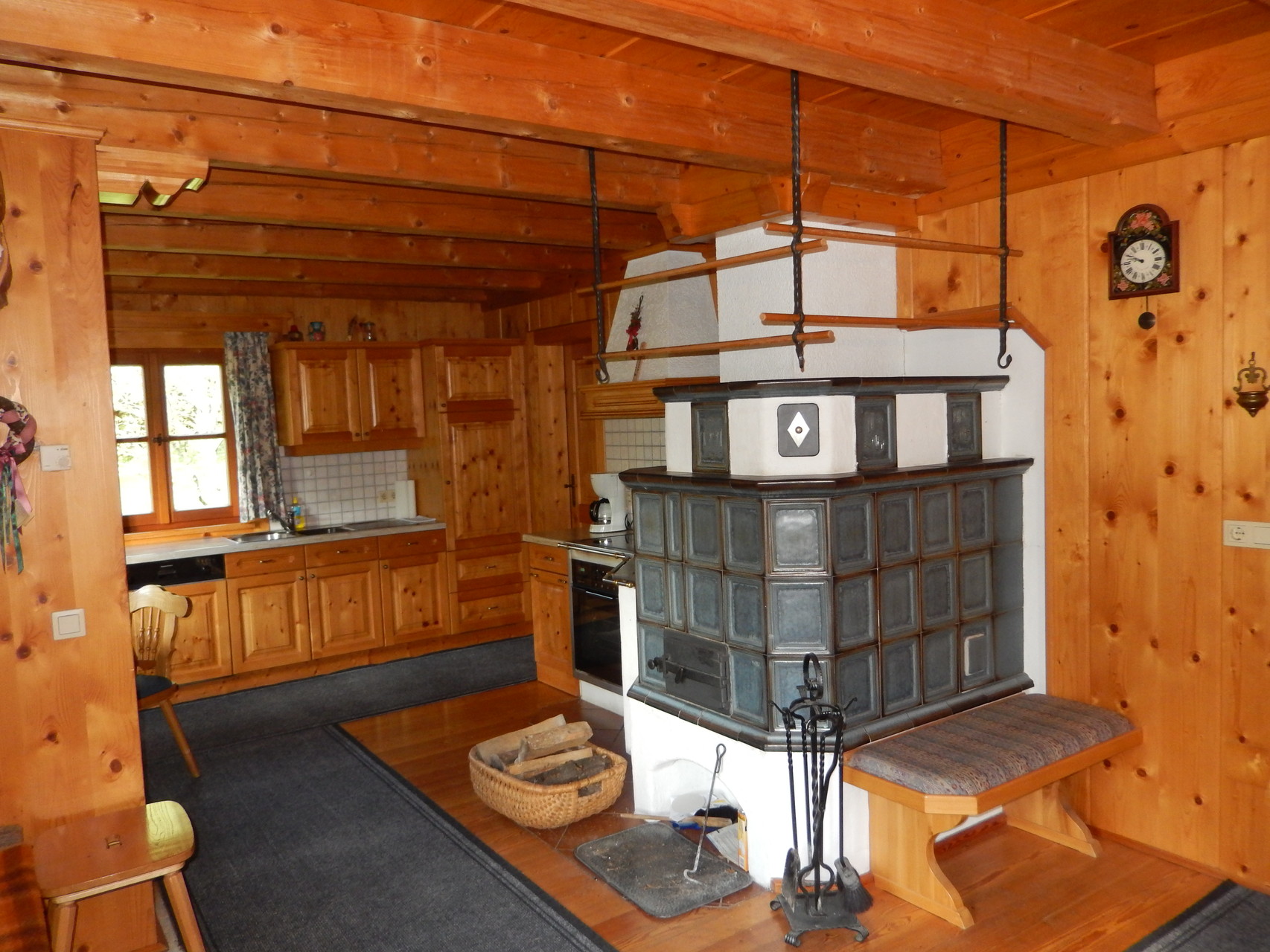 Kachelofen Bio-Blockhaus Koglerhütte