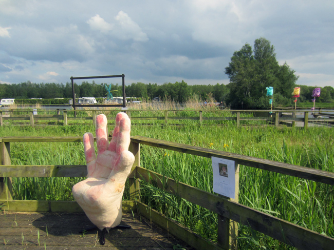 Hand in de Weerribben