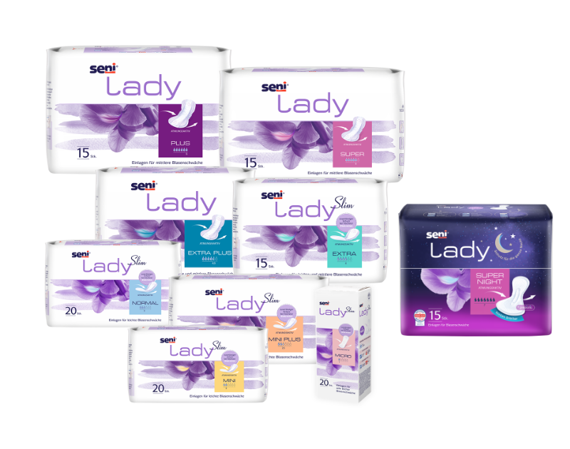 Übersicht der Seni Lady Einlagen