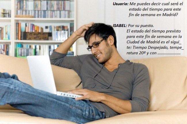 Sessión con el sistema Asistente Virtual Isabel