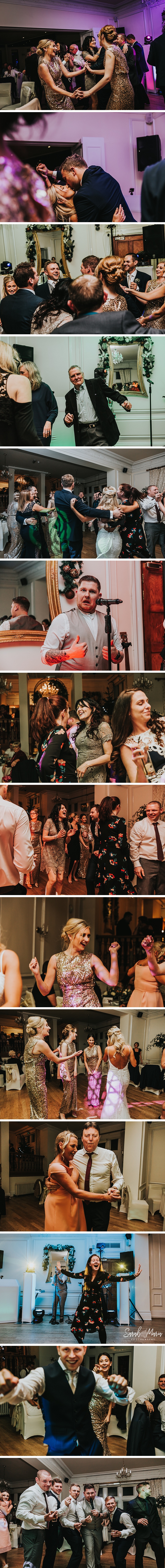 wedding guests having lots of fun at west tower in Lancashire