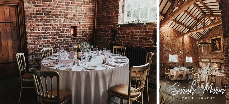 meols hall wedding set up. Rustic decor for a barn wedding