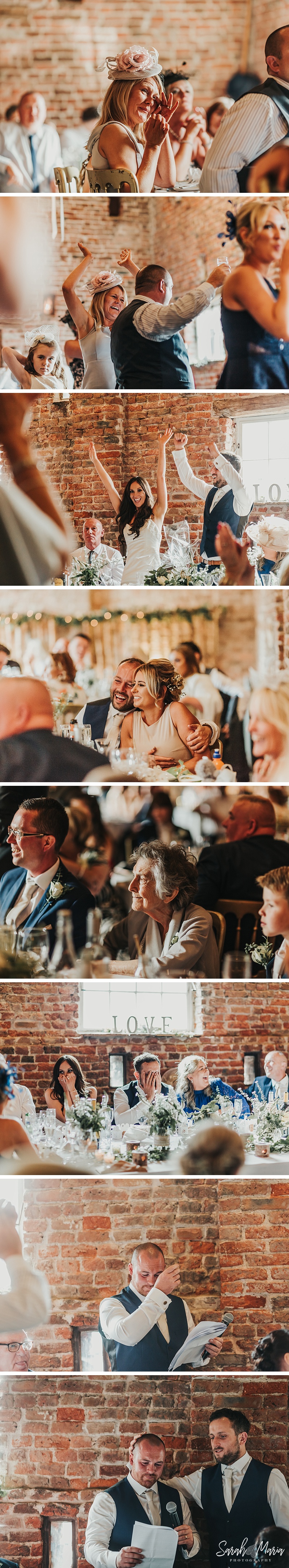 wedding guest portraits during speeches at meols hall wedding venue
